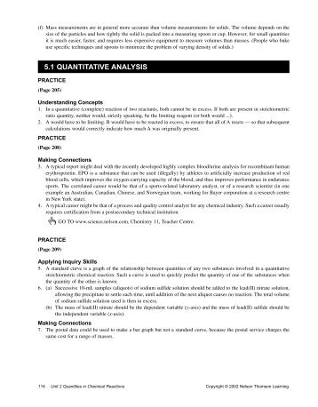 Chapter 5 ANSWER KEY - Quia