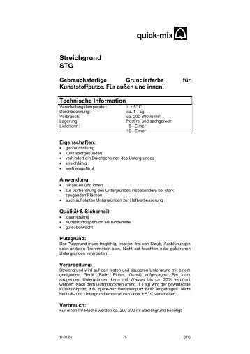 STG Streichgrund - Quick-Mix