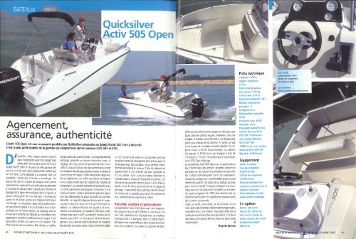 Boat test Activ 505 Open - Magazine: PÃªche et ... - Quicksilver Boats