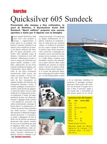 Prova Activ 605 Sundeck - Quicksilver Boats