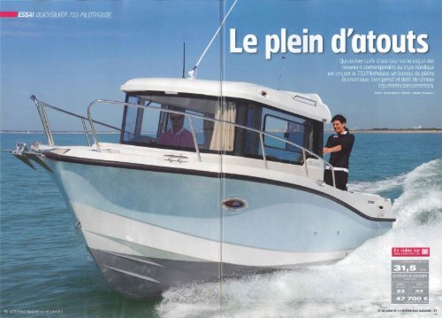 Essai bateau 755 Pilothouse - Moteur Boat ... - Quicksilver Boats