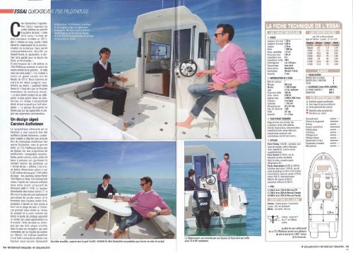 Essai bateau 755 Pilothouse - Moteur Boat ... - Quicksilver Boats