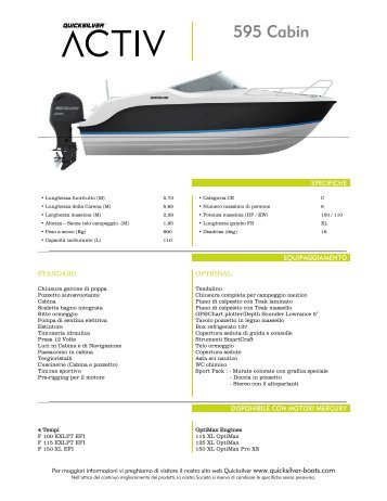 Product Sheet Activ 595 Cabin - Quicksilver Boats