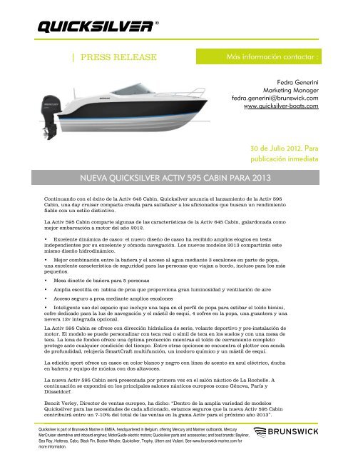 pdf version - quicksilver boats