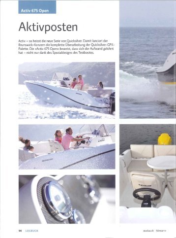 Test Activ 675 Open - Magazin: Marina.ch - Quicksilver Boats