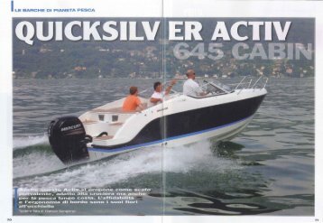 Prova - Activ 645 Cabin - Pianeta pesca - Quicksilver Boats