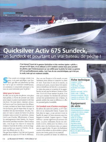 Boat test Activ 675 Sundeck - Magazine: Le ... - Quicksilver Boats