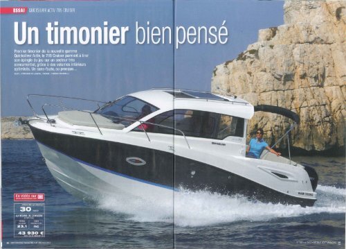 Essai bateau Activ 705 Cruiser - Magazine ... - Quicksilver Boats