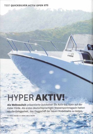 Test Activ 675 Open - Magazin: Bootshandel - Quicksilver Boats