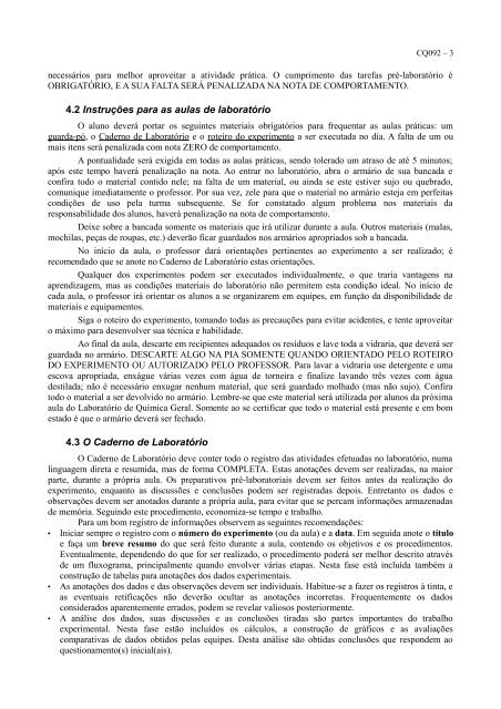 Manual de instruÃ§Ãµes e roteiros dos experimentos - Departamento ...