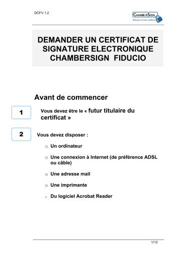demander un certificat de signature electronique ... - CCI de Toulouse