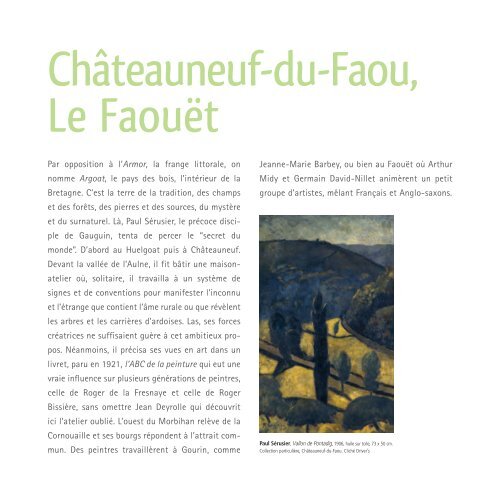 La Route des Peintres en Cornouaille - (CCI) de Quimper Cornouaille