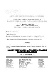 direction de la reglementation - (CCI) de Quimper Cornouaille