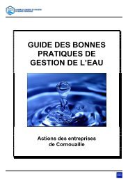 guide des bonnes pratiques de gestion de l'eau - (CCI) de Quimper ...