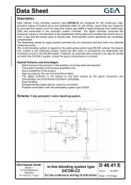 In-line blending system type DICON-C2 - GEA Diessel