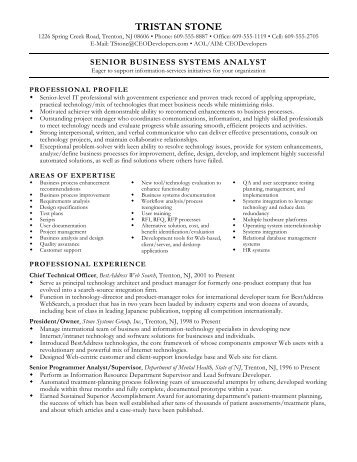 senior level resume