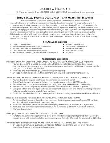 Director of sales and business development resume