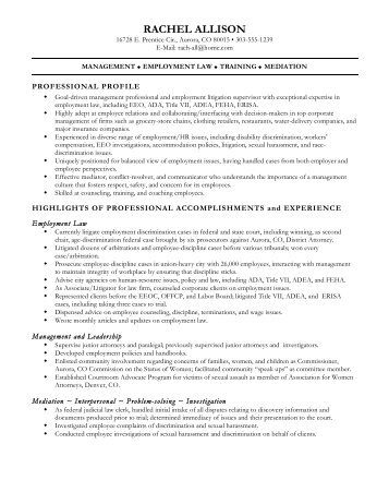 chrono-functional resume