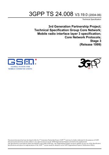 3GPP TS 24.008 V3.19.0 (2004-06)