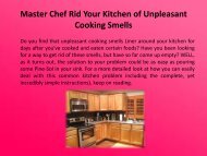 Master Chef Rid Your Kitchen of Unpleasant Cooking Smells