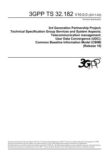 3GPP TS 32.182 V10.0.0 (2011-03)