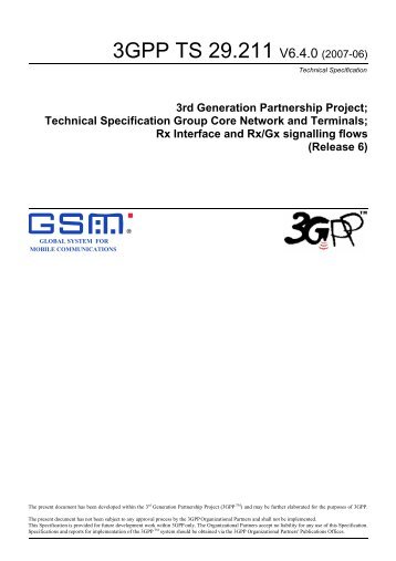 3GPP TS 29.211 V6.4.0 (2007-06)