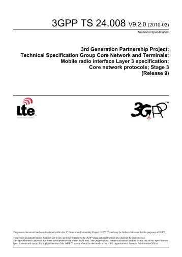 3GPP TS 24.008 V9.2.0 (2010-03)