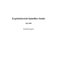 Ergebnisbericht QuintBox-Studie Mai 2009