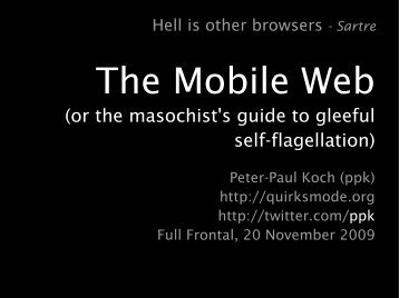 The Mobile Web - QuirksMode