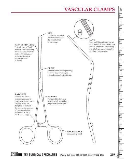 THORACIC FORCEPS THORACIC CLAMPS