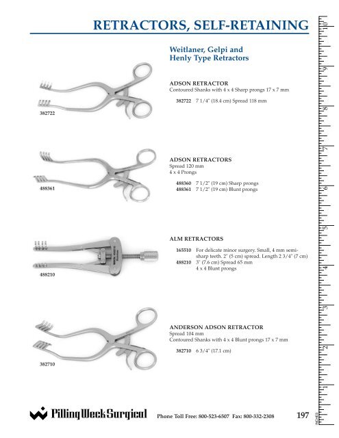 RETRACTORS, SELF-RETAINING