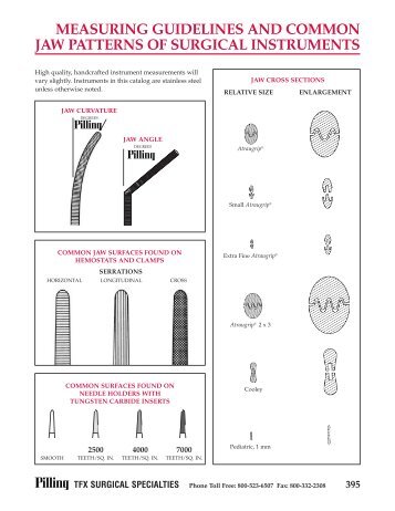 395 measuring guidelines and common jaw patterns of surgical ...