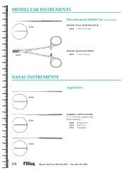 MIDDLE EAR INSTRUMENTS NASAL INSTRUMENTS