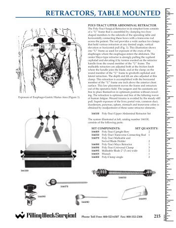 RETRACTORS, TABLE MOUNTED