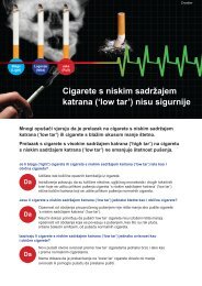 Cigarete s niskim sadrÅ¾ajem katrana ('low tar') - Quit Victoria