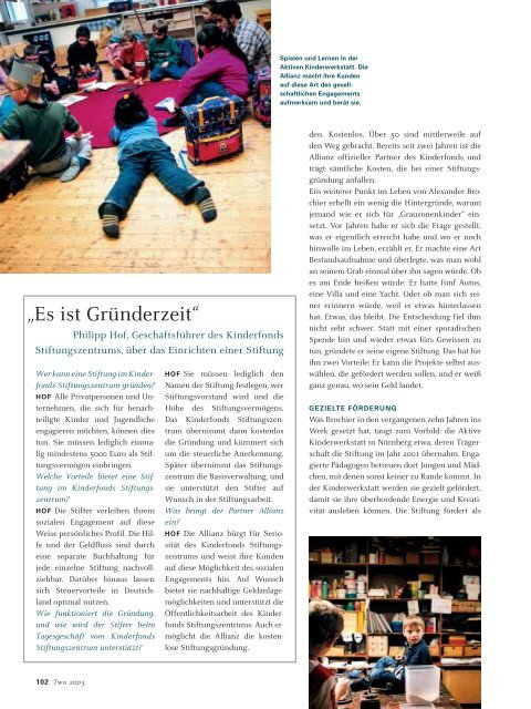 edition two corporate responsibility magazine ... - Phase 4 GmbH