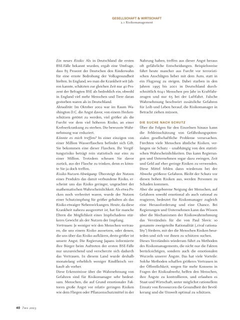 edition two corporate responsibility magazine ... - Phase 4 GmbH