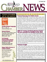 ChamberNEWS Chamber - Ashland Chamber of Commerce