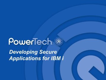 Developing Secure Applications for IBM i - QUSER