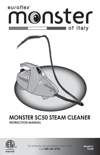 MONSTER SC50 STEAM CLEANER - QVC.com