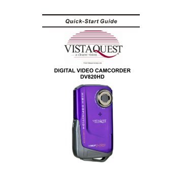 DIGITAL VIDEO CAMCORDER DV820HD - QVC.com