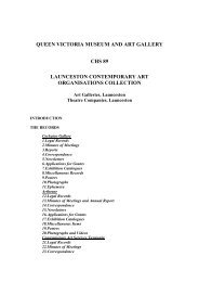 launceston contemporary art organisations - Queen Victoria ...