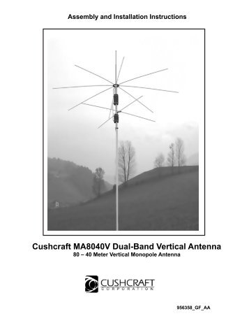 Cushcraft MA8040V Dual-Band Vertical Antenna - Canadian ...