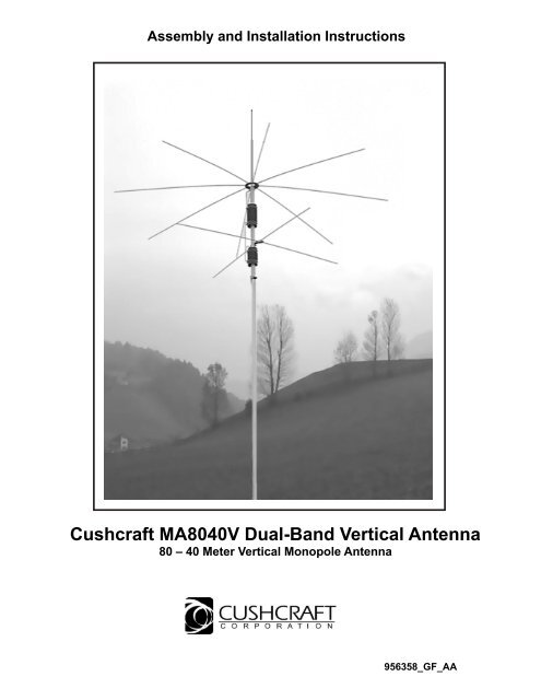 Cushcraft MA8040V Dual-Band Vertical Antenna - Canadian ...