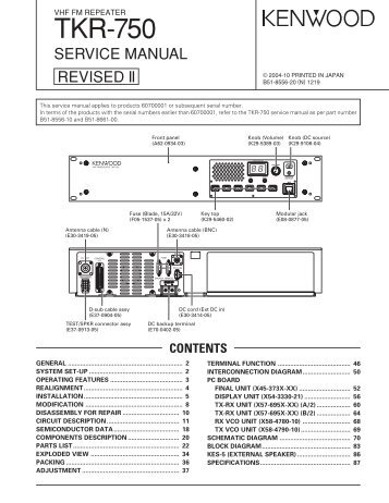 Kenwood TKR-750