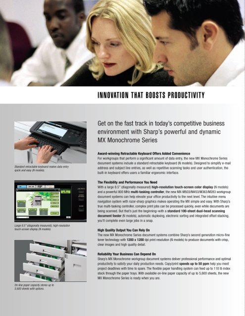 MX-M363 | MX-M452 | MX-M503 Brochure - Tap The Web