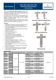 Alco Controls EX4 / EX5 / EX6 / EX7 / EX8 Electrical Control Valves