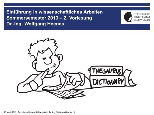 2. Vorlesung Dr.-Ing. Wolfgang Heenes - Ra.informatik.tu-darmstadt ...