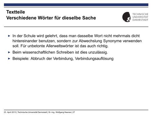 2. Vorlesung Dr.-Ing. Wolfgang Heenes - Ra.informatik.tu-darmstadt ...