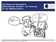 Grundlagen der Informatik III Wintersemester 2010/2011 â 28 ...